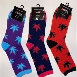 Men Women cool socks weed leaf marijuana canabis
